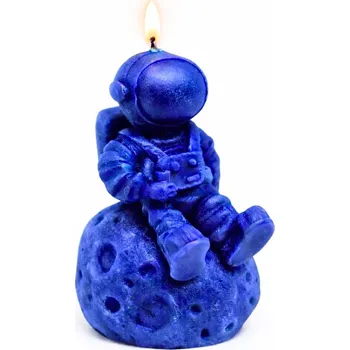 Svíčka Vonná svíčka Astronaut | 50 g | Svíčkománie3D | Barva: Modrá
