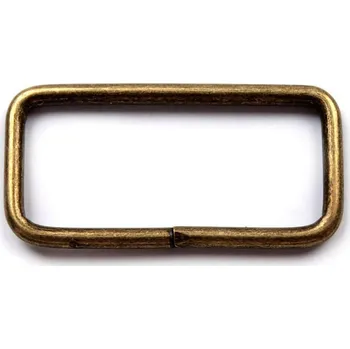 Průvlek / vsuvka šíře 39 mm, střední, 2 staromosaz