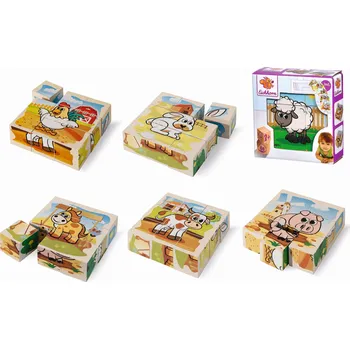 Hrací kostka Kocky s obrázkami zvieratiek z farmy