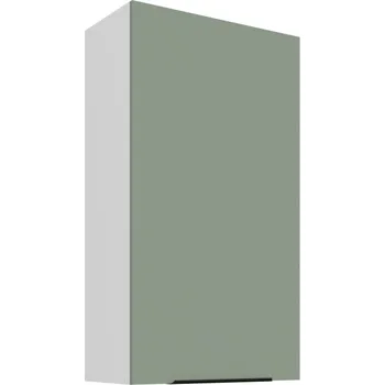 Kuchyňská skříňka Vysoká horní kuchyňská skříňka LUNARA - šířka 60 cm, zelená / bílá