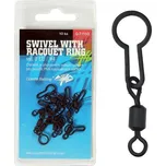 Giants fishing Obratlík Swivel with Racquet ring, UK.4 (vel.8 EU)/10ks
