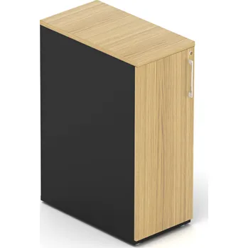 Zásuvkový kontejner Skříň ke stolům EPIC, 3 police, dvířka na P straně, hloubka 80cm (Skříň ke stolům EPIC, 3 police, dvířka na P straně, hloubka 80cm)