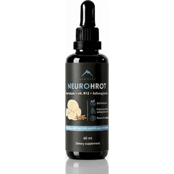 NeuroHrot tinktura Hericium + vitamín B12 + Ashwagandha Hrotlife 60ml