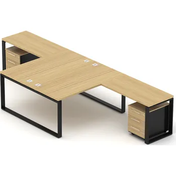 Kancelářská sestava Kancelářská sestava EPIC Z31 O pro dvě osoby (Sestava s délkou centrálního stolu 120cm a délkou celé sestavy 320cm)