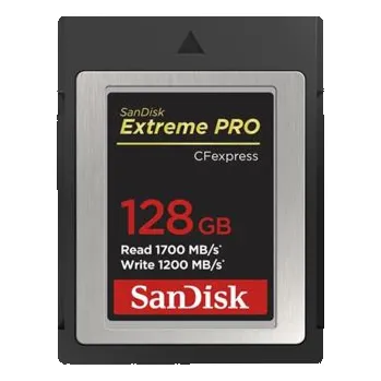Paměťová karta SanDisk Extreme Pro CFexpress Card 128GB, Type B, 1700MB/s Read, 1200MB/s Write