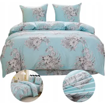 Povlečení Sada povlečení povlečení 200x220 + 2x POVLEČENÍ 70x80 SATÉN BAVLNA KVĚTINY