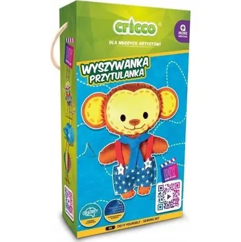 plyšák Vyšívaná Plyšový Mazlíček Přítulníček Opička - CRICCO CR121