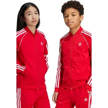 Chlapecká mikina Dětská mikina adidas Originals SST TRACK TOP IX7629 červená 33X, vel. 152