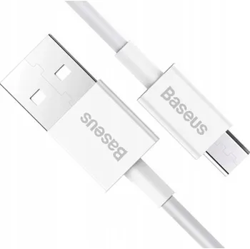Datový kabel Kabel Baseus USB - microUSB typ B, 2 m, bílý