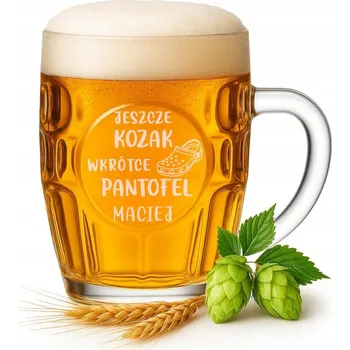 Sklenice Pivní Sklenice s gravírováním na Rozlučka Se Svobodou 500 ml Pro ženicha svědka hostů