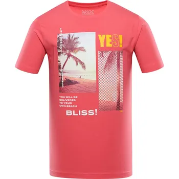 Pánská móda JURG ČERVENÁ Pánské Triko NAX L