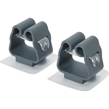 718453 - Tchibo - Samolepicí držák na koště - barva: šedá