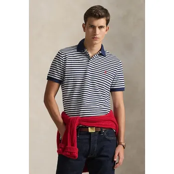 Pánská móda Bavlněné polo tričko Polo Ralph Lauren 710956682 námořnická modř 59A, vel. S