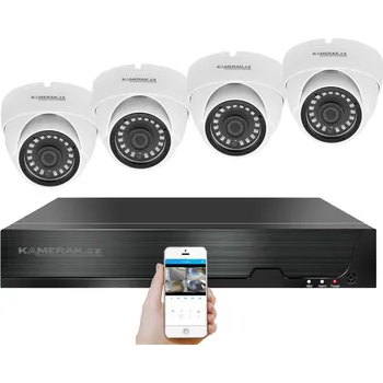 Kompletní kamerový systém PoE IP 4 kamerový set XM-402B 4MPx, CZ menu