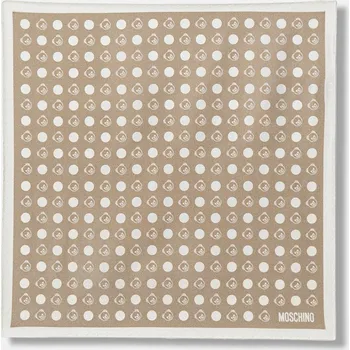 Módní doplněk Hedvábný šátek Moschino M5890.E5000 béžová 08A, vel. ONE SIZE