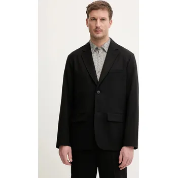 Dámské sako Blazer s příměsí vlny Armani Exchange XM002202.AF21302 černá 99X, vel. 46