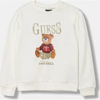 Chlapecká mikina Dětská bavlněná mikina Guess K5BQ00.KAX74.9BYA béžová 01X, vel. 122-125