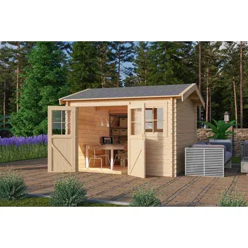 Zahradní domek Dřevěný zahradní domek FELSENAU 3 Lanitplast