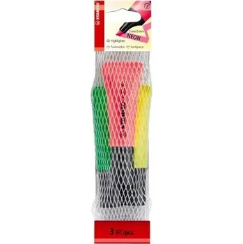 Zvýrazňovač Zvýrazňovač Stabilo vícebarevný, 3 ks