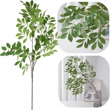umělá květina DEKORAČNÍ VĚTVIČKA ZELENÉ UMĚLÉ LISTY DO VÁZY ARANŽMÁ 103 CM