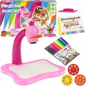 Projekční technika Projektor na kreslení, Projektor pro výuku malování, Stůl, Diapozitivy Popisovače