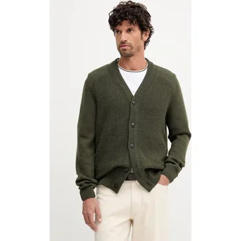 Dámský svetr Kardigan s vlnou Barbour MAINLAND MKN1676 zelená 91X, vel. L