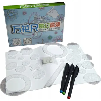 kreativní sada SPIROGRAF ZESTAW DO RYSOWANIA ZABAWKA VZDĚLÁVACÍ VZORY PERA SADA