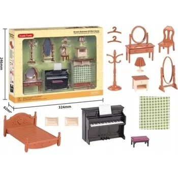 Doplněk pro panenku 1 SADA DOMEČKU PRO PANENKY MINIATURA NÁBYTKU DO LOŽNICE