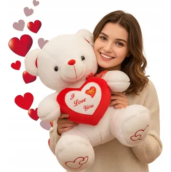 Obraz VELKÝ PLYŠOVÝ MEDVÍDEK DÁREK NA VALENTÝNA PRO DÍVKU