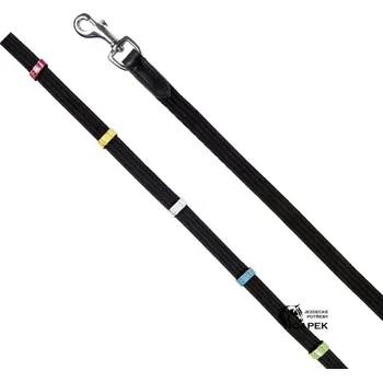 Otěže HKM -BAREVNÉ ZARÁŽKY- - Černá - Shetty