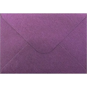 Obálka Obálka C6 112x158 mm metal.s ražbou, Fialová