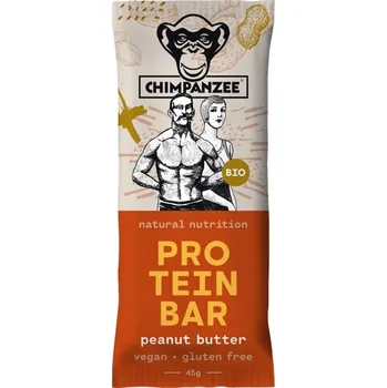 Energetická tyčinka Chimpanzee Bio Protein Bar Peanut Butter 45g - Odesíláme do 24 hodin