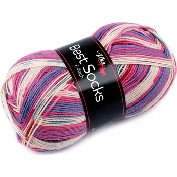 Příze Pletací příze Best socks / ponožkovka 150 g, střední, 2 (7368) béžová světlá růžová