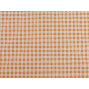Bavlněná metráž / imitace lnu hrubší, kanafas, střední, 4 oranžová