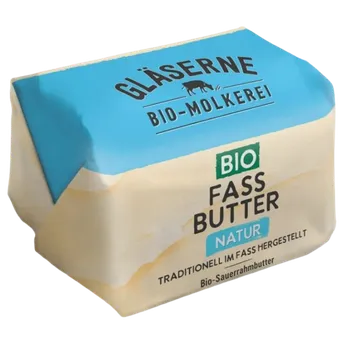 Gläserne Molkerei Hrudka másla ze zakysané smetany 250g bio BIO VEGETARIAN Množství: 1 ks