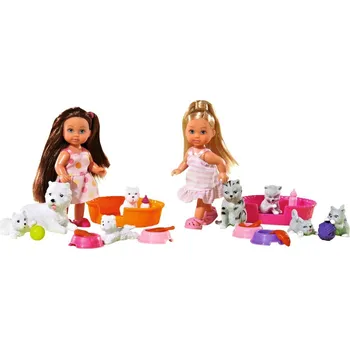 Panenka Bábika Evička s domácimi maznáčikmi, 2 druhy