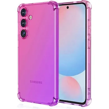 Pouzdro na mobilní telefon TopQ Kryt Samsung A36 Shock duhový růžovo-fialový 138600