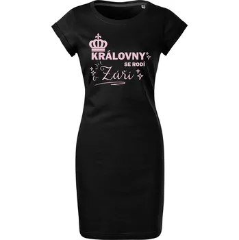Dámské šaty Bavlněné letní šaty Královny se rodí Velikost: XL, Barva: Černá