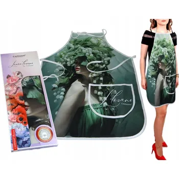 Kuchyňská zástěra Carmani, kuchyňská zástěra - LOZANO/Květiny na hlavě