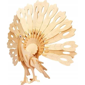 Dřevěná hračka Dřevěný hlavolam Gepetto. Páv G3