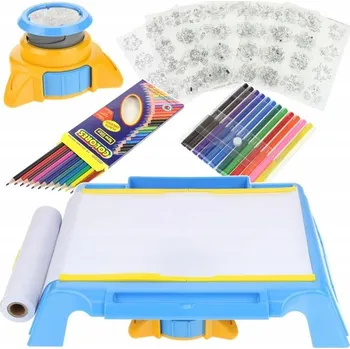 Magnetická kreslící tabulka Podsvícený Stolek na Kreslení Sada Tabule Projektor Vzory - n