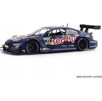 autíčko MSZ BMW M4 DTM RED BULL MODRÝ 1/24 (SVĚTLO + ZVUK)