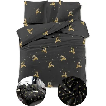 Povlečení POVLEČENÍ POVLAKY 160X200 BAVLNA SATÉN + 2 POVLAKY NA POLŠTÁŘE 70X80 JELEN