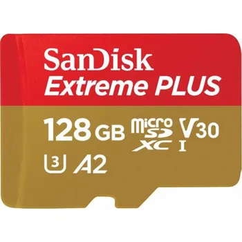 Paměťová karta WD Paměťová karta Extreme Plus MicroSDXC 128 GB třída 10 UHS-I/U3 A2 V30 (SDSQXBD-128G-GN6MA)