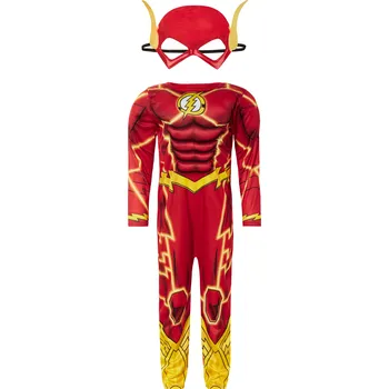 Karnevalový kostým Chlapecký kostým "Batman" / "Superman" / "Flash" (Flash, 98/104 (3-4 Jahre))
