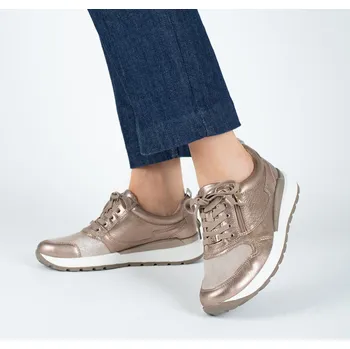 Dámská obuv Dámské metalické tenisky se zipem pro širší nohu Caprice Velikost: 40