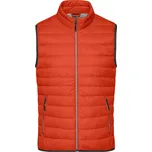 Pánská péřová vesta JAMES NICHOLSON JN1138 BURNT ORANGE/SILVER M