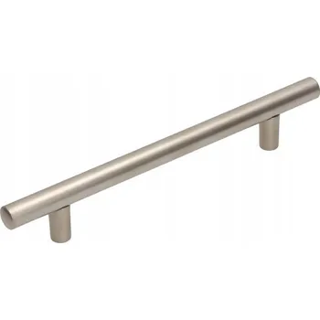 Nábytkové kování Nábytková úchytka reling stříbrná saténová 18,8 x 1,2 x 3,1 cm