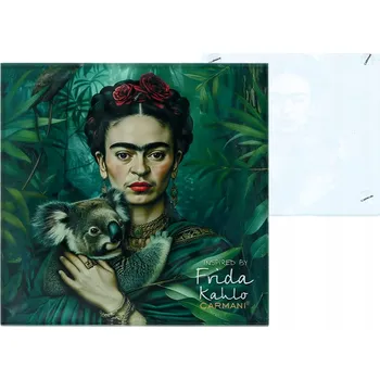 Prostěradlo Carmani, skleněná podložka 11,5x11,5 cm inspirovaná malbami FRIDY KAHLO