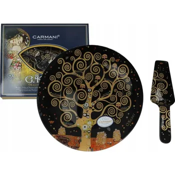 Talíř Dezertní talíř se špachtlí - G. Klimt, Strom života (CARMANI)